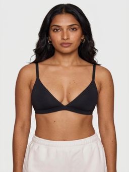 Shop The Edit - Black Ultrasoft Triangle Plung Bra