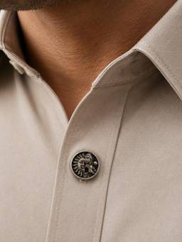 Miora - Silver Surya Hanuman Button