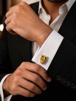 Miora - Gold Panther Cufflinks