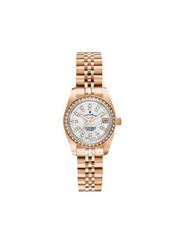 Jacques Du Manior - Inspiration Swiss Made Analogue White Round Dial Womens Watch- Nrop.16