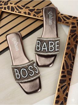 Gahan - Women Embellished Ethnic Open Toe Flats