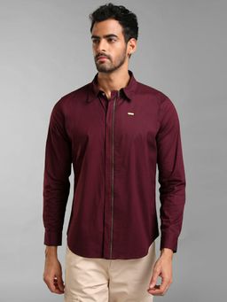 Kazo - Cotton Stretch Shirt with Zipper Closure