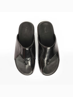 Gully Labs - Women Koyar Black Kolhapuri Sandal
