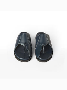 Gully Labs - Women Saaya Blue Kolhapuri Sandal