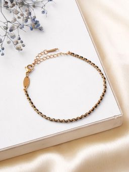 Palmonas - Women Black Bold Luxe Chain Link Bracelet