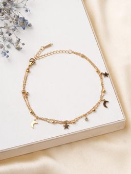 Palmonas - Women Gold Celestial Charm Layer Bracelet