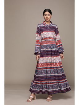 Label Ritu Kumar - Multicolored Floral Maxi Dress