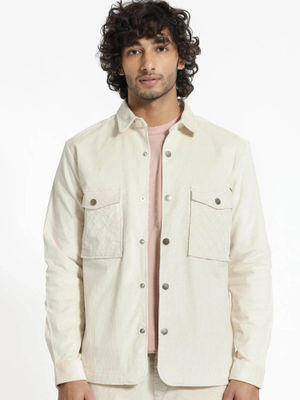 Buy Rare Rabbit Off White Solid Regular Fit Shacket (XS) Online