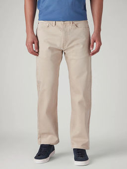 Levi's - Men Beige Solid/Plain Cotton Jeans