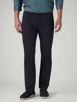Levi's - Men Navy Blue Solid/Plain Cotton Jeans