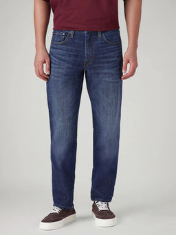 Levi's - Men Blue Solid/Plain Cotton Blend Jeans