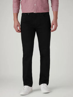 Levi's - Men Black Solid/Plain Cotton Jeans