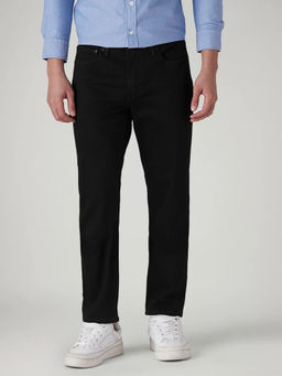 Levi's - Men Black Solid/Plain Cotton Jeans