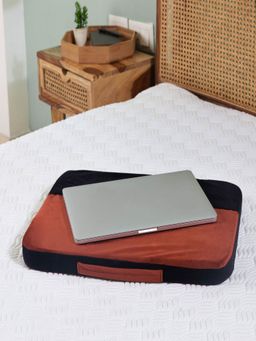 The White Willow - Portable Lap Desk Cushion Orange Black