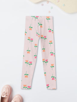 max - Girls Floral Print Leggings