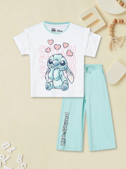 max - Girls Stitch Character T-shirt With Pant