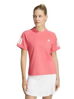 adidas - Women Pink Club 3-Stripes Tennis Climacool T-Shirt