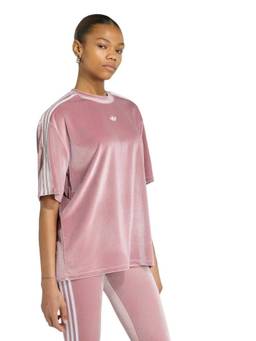 adidas - Women Pink Ruched and Bow Short Sleeves T-Shirt