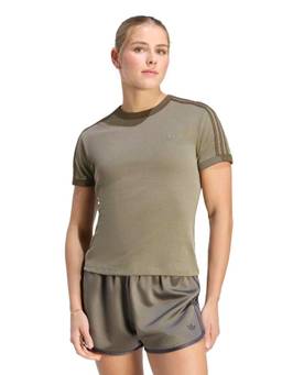 adidas Originals - Women Olive HEATHER 3S CALI T-Shirt