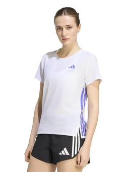 adidas - Women White Adizero Running T-Shirt