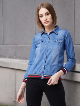 Miss Chase - Women's Blue Denim Jacket