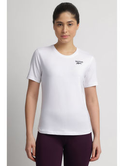 Reebok - Women Solid White T-Shirt