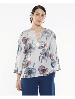 RAREISM - Baizen Multi-Color-Color Print Regular Top