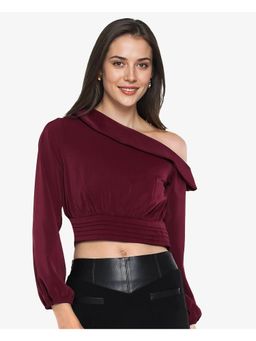 RAREISM - Darople Wine Solid Regular Crop Top
