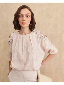 RAREISM - Gips Beige Solid Relaxed Top