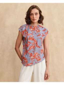 RAREISM - Grillo Grey Print Regular Top