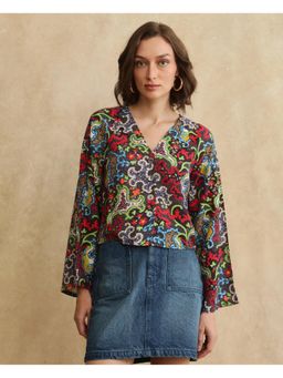 RAREISM - Kinil Dark Multi-Color Print Regular Top
