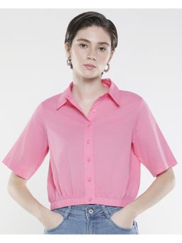 RAREISM - Lakeavi Pink Solid Regular Shirt