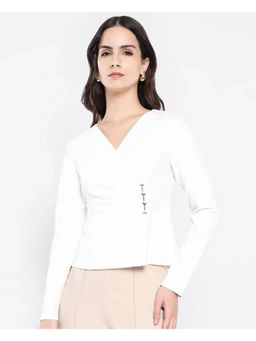 RAREISM - Mellow White Solid Regular Top