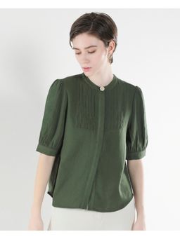 RAREISM - Oniit Olive Solid Regular Top