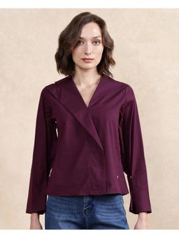 RAREISM - Perdu Purple Solid Regular Top