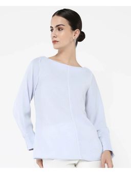 RAREISM - Pidet Blue Solid Regular Top