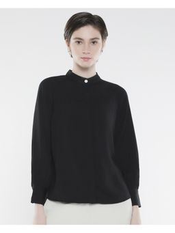 RAREISM - Snera Black Solid Regular Top