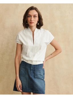 RAREISM - Viteri White Print Regular Top