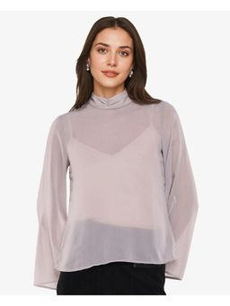 RAREISM - Vokas Grey Solid Relaxed Top