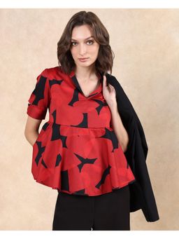 RAREISM - Yoplopi Black Print A-Line Top