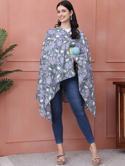Secret Wish - Floral Green Cotton Nursing Cover