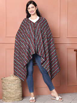 Secret Wish - Black Geometric Cotton Nursing Cover