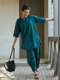 SURMA - Sunday Paper Co-Ords Set in Teal
