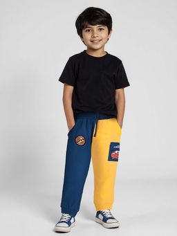 The Souled Store - Multi-Color Colorblock Regular Fit Joggers