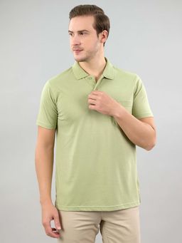 Monte Carlo - Green Polo Collar Half Sleeve Tshirt