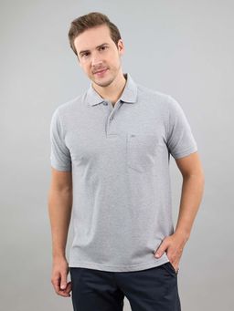Monte Carlo - Grey Polo Collar Half Sleeve Tshirt