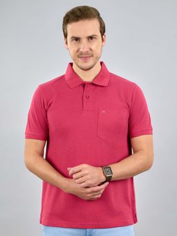 Monte Carlo - Pink Polo Collar Half Sleeve Tshirt