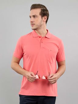 Monte Carlo - Pink Polo Collar Half Sleeve Tshirt