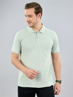 Monte Carlo - Green Polo Collar Half Sleeve Tshirt