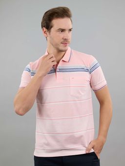 Monte Carlo - Pink Polo Collar Half Sleeve Tshirt